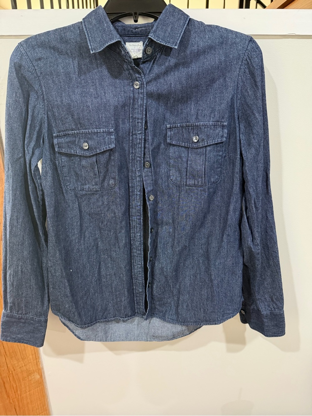 J. Crew Dark Blue Denim Shirt